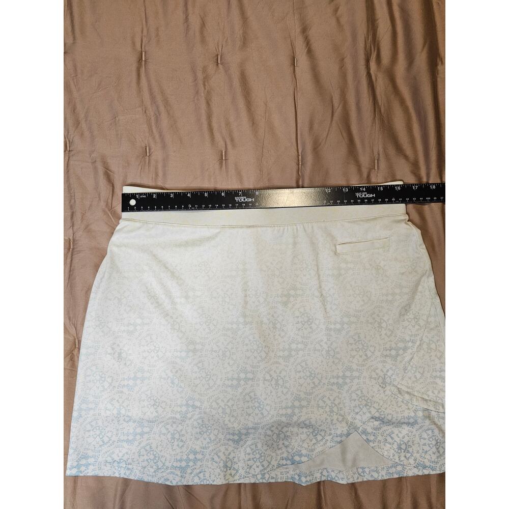 Pebble Beach DryLUX Performance Ombre Golf Skort White Blue Large - Picture 5 of 7